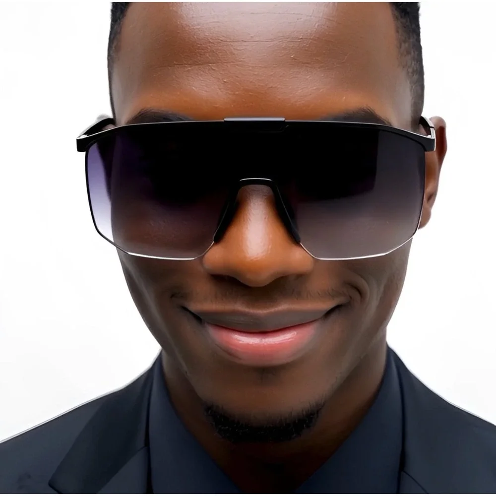 Shield‎ Sunglasses Oversized Sport Visor Sunglasses Fashion Sun Glasses Trendy
